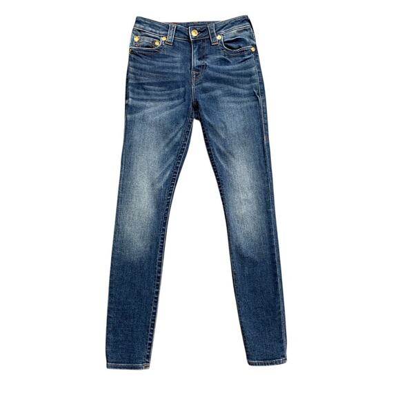 True Religion Jeans Womens 25 Blue High Rise Jennie Curvy Skinny Stretch Denim - Picture 1 of 16